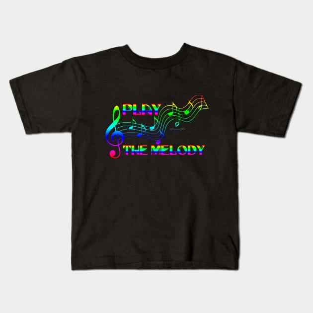 Playthemelody Kids T-Shirt by PjesusArt